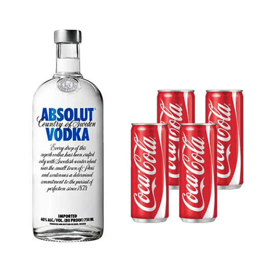 After Eight: Absolut Vodka + 4 Mixer