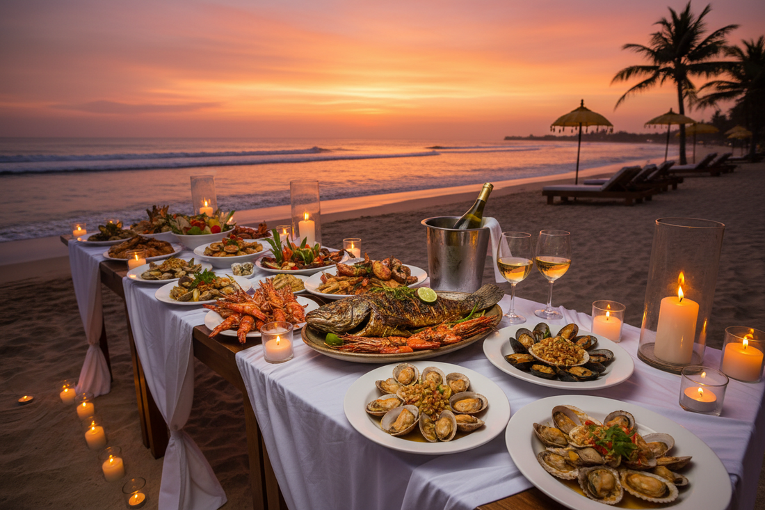 Jimbaran Culinary Guide: Where to Enjoy Bali’s Most Iconic Sunset Seafood Dinner (And Elevate It with Wine Delivered to Your Door)
