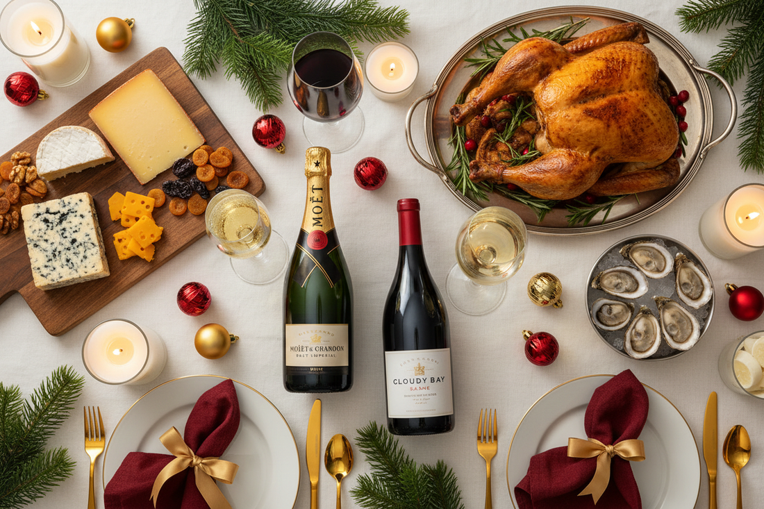 A Christmas Wine Guide with Food Pairings and Where to Get Them