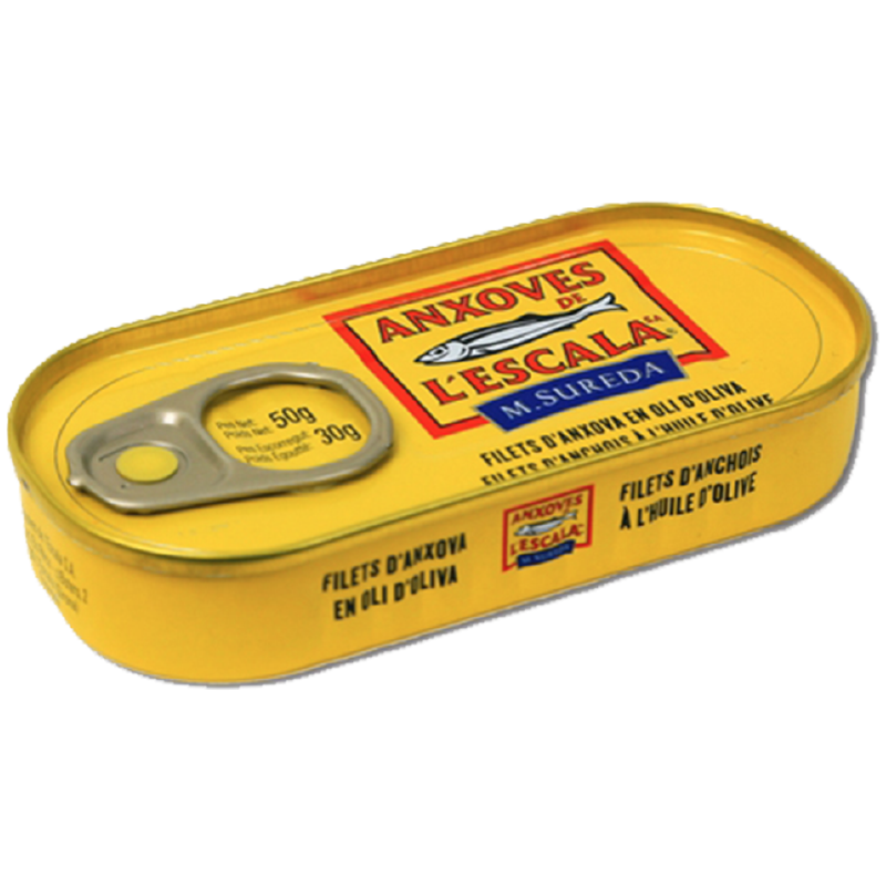 Anxoves de L'escala - Anchovy fillet in olive oil Tin 50 grams