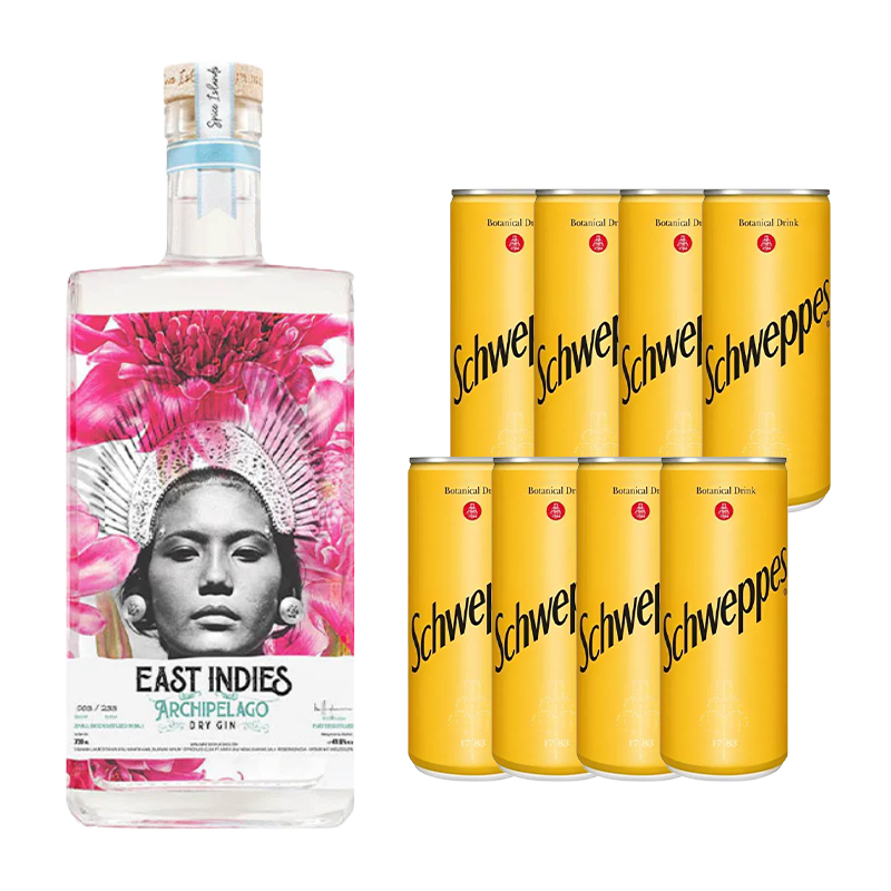 East Indies Archipelago Dry Gin + Mixer Schweppes