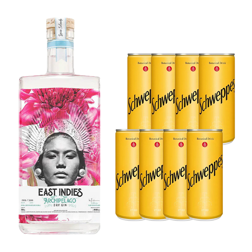East Indies Archipelago Dry Gin + Mixer Schweppes