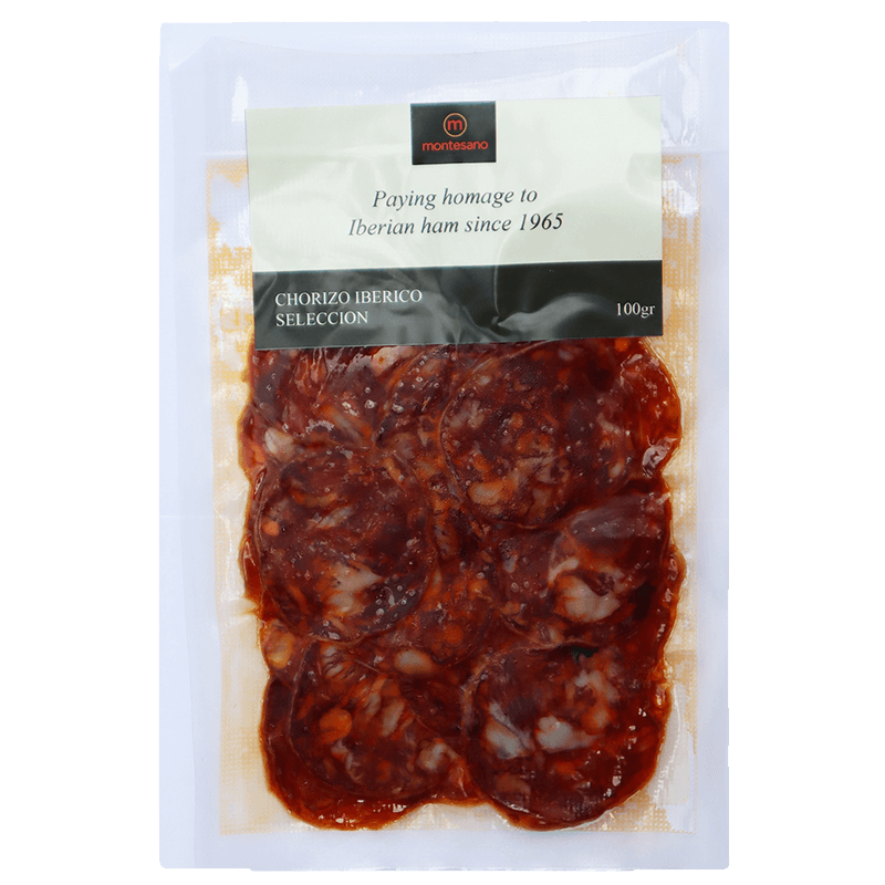 Montesano Chorizo Iberico Seleccion Sliced - 100gr