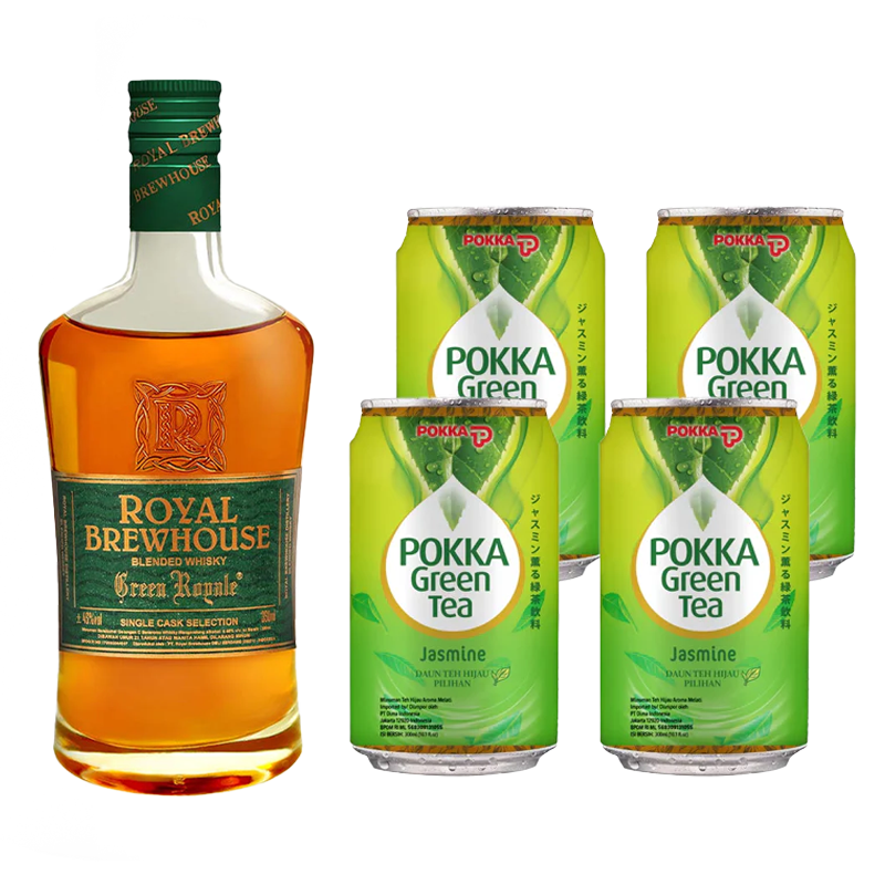 Green Whiskey Royal + 4 Pokka