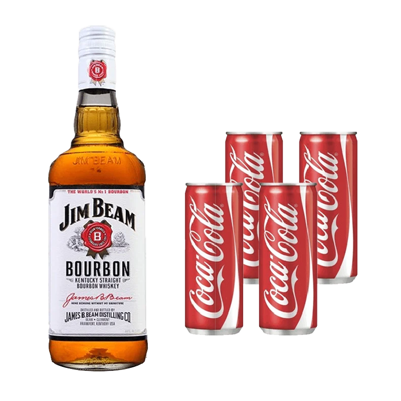 Jim Beam Bourbon Whisky + Micer Cola