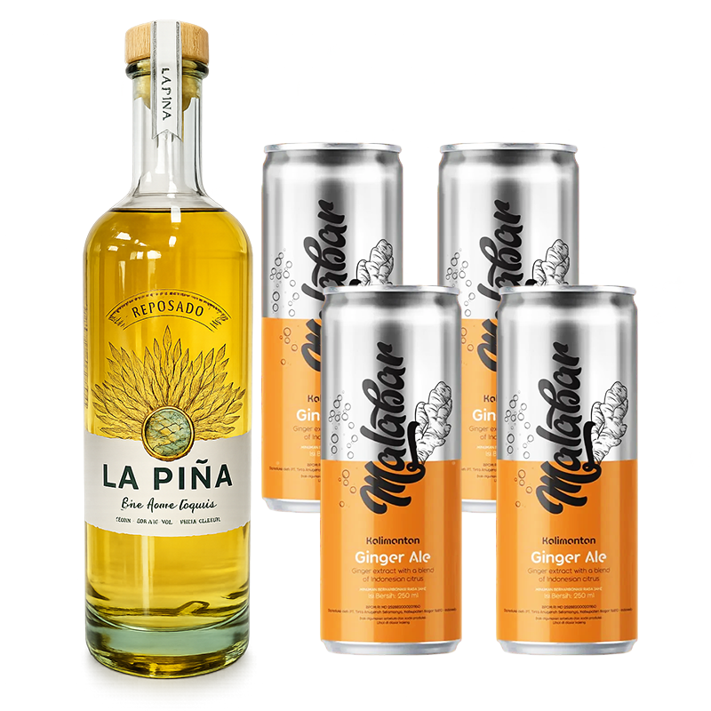 La Pina Reposado + Mixer Malabar Ginger Ale
