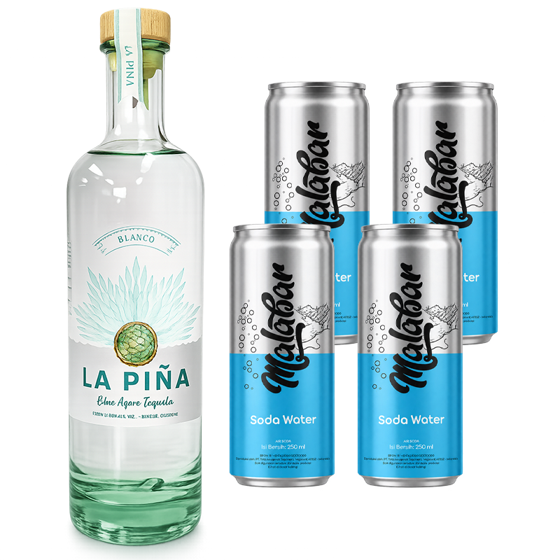 La Pina Bianco + Mixer Malabar Soda Water