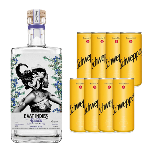 East Indies London Dry Gin + Mixer Schweppes