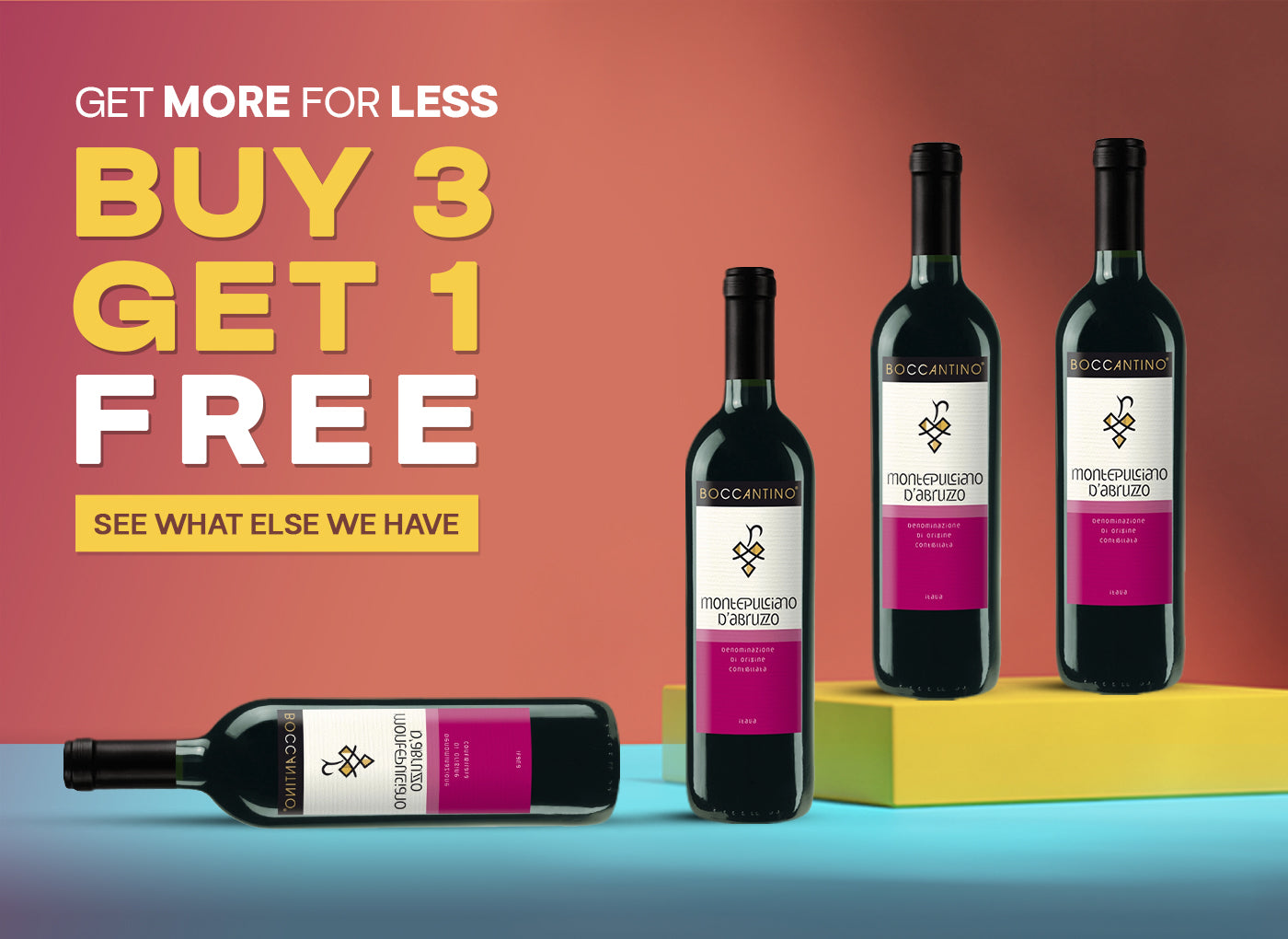 Buy 3 Get 1 More for FREE