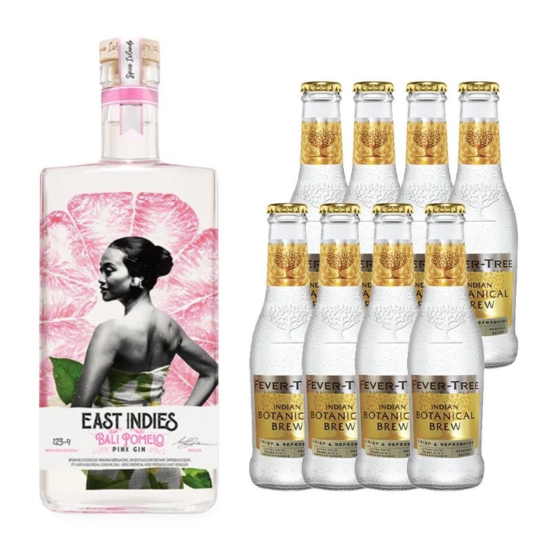 East Indies Bali Pomelo Pink Gin + Mixer Fever Tree
