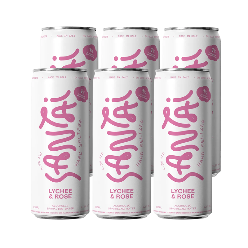 Santai - Lychee & Rose 6-Pack