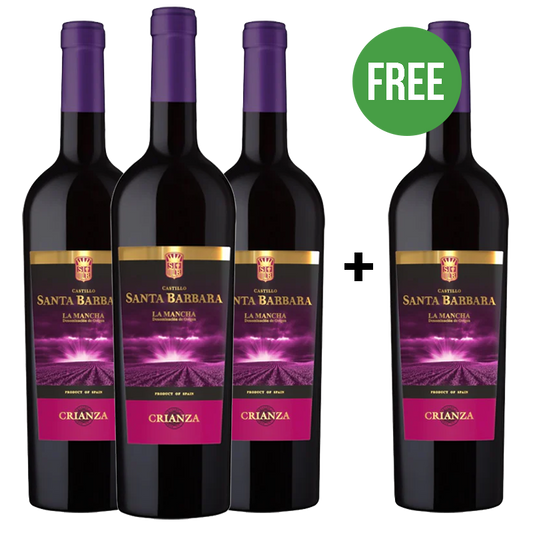 Buy 3 get 1 More Free: Castillo Santa Barbara Valdepenas Crianza