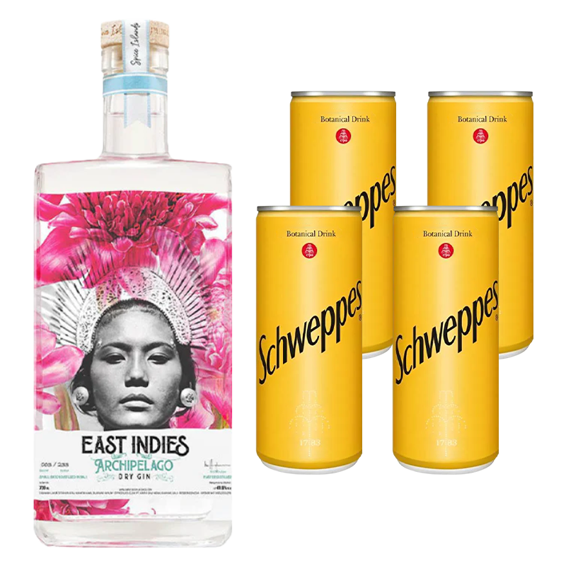 East Indies Archipelago Dry Gin + Mixer Schweppes