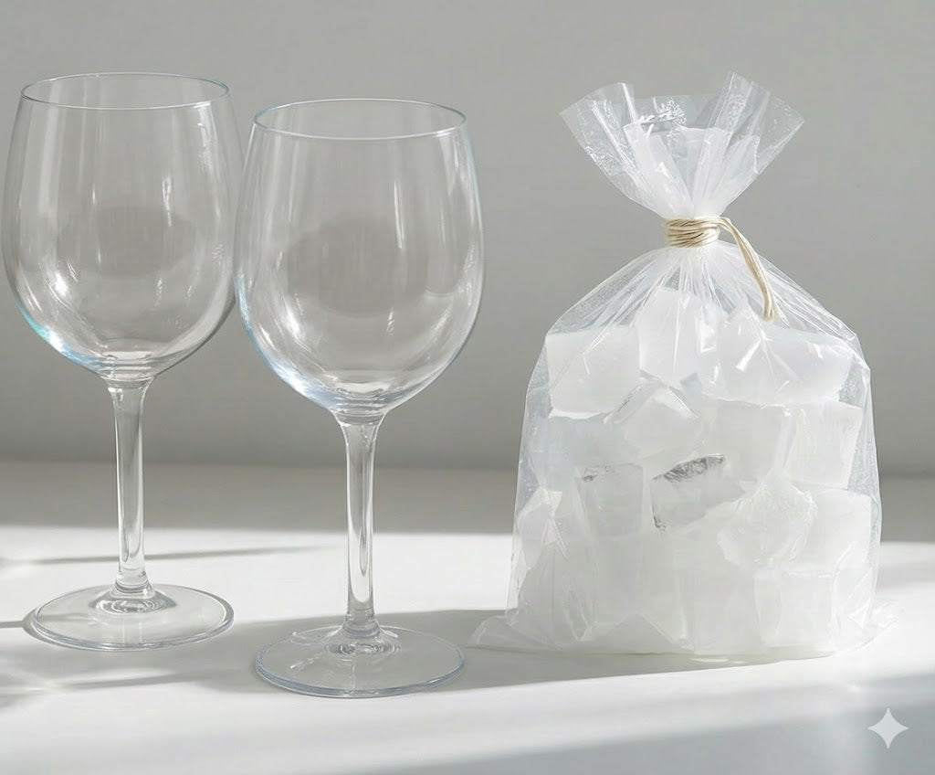 Wine Glasses (2 Pcs) + Ice pack