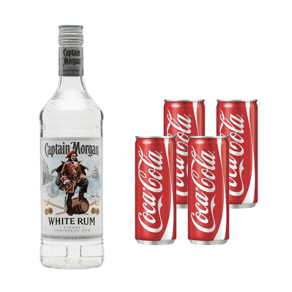 After Eight: Captain Morgan White Rum + 4 Mixer – Go Drinks
