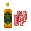 Gilbey's Distiller's Blend and Coca Cola godrinks
