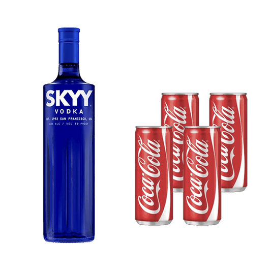 Skye Vodka 800x800 & 4 Can Coke
